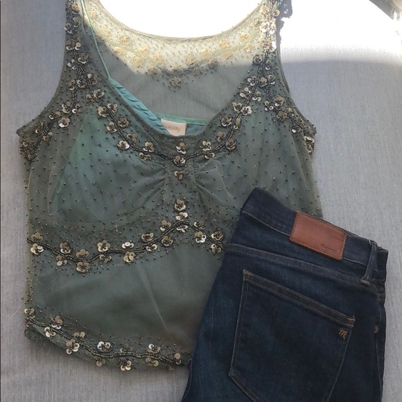 Tulle and beaded Plenty top - Picture 2 of 6